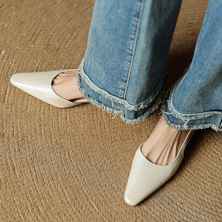 Authentic Leather Elle Heels