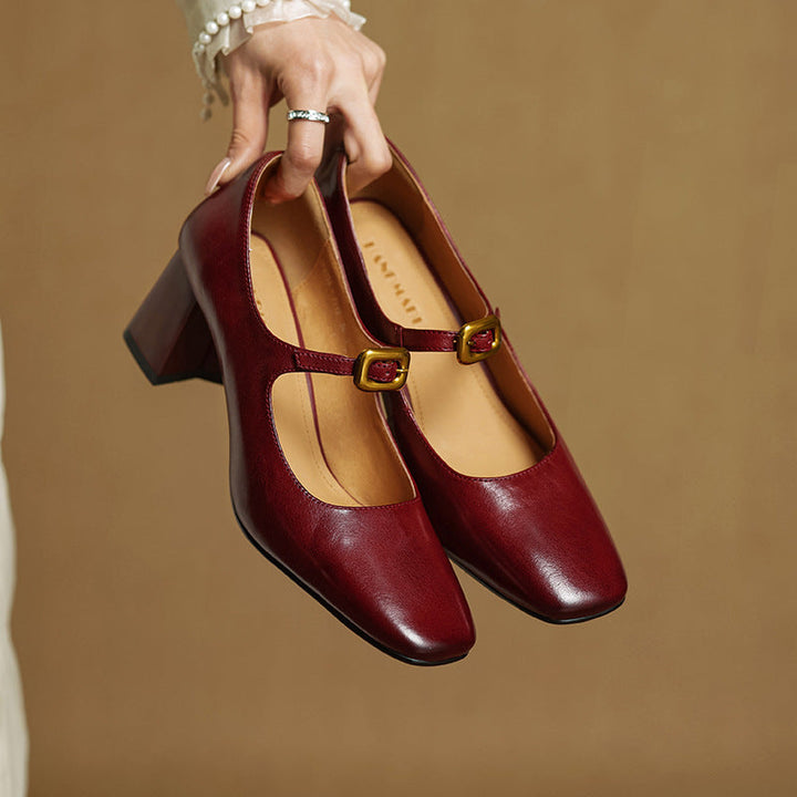 Authentic Leather Heels Olea