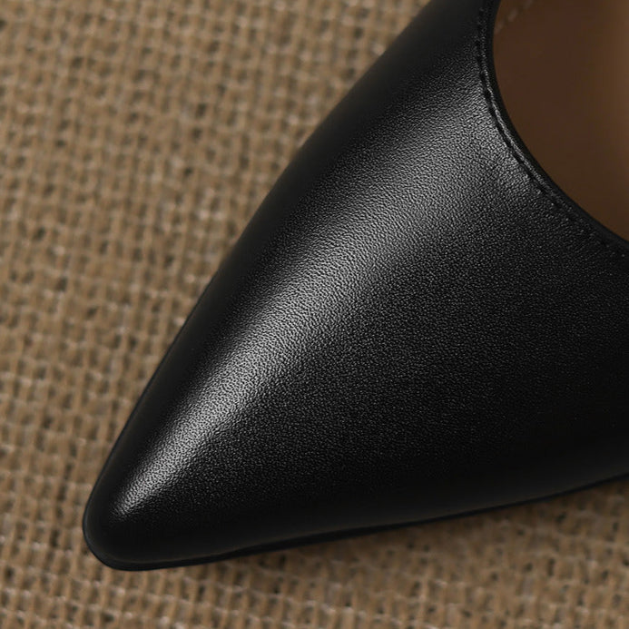Authentic Leather Heels Elyia