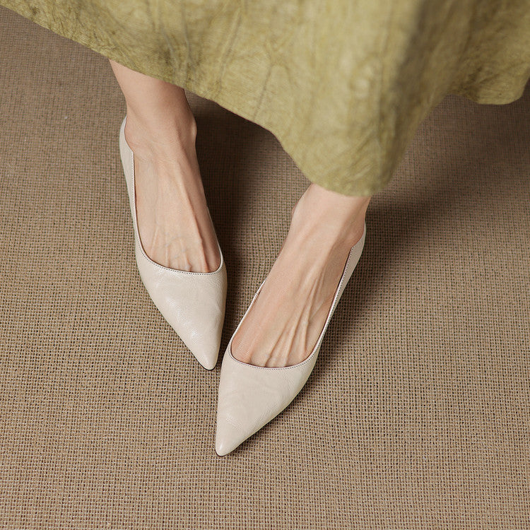 Authentic Leather Court Shoes Elar