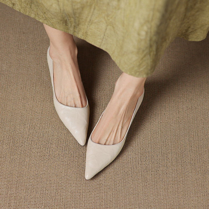 Authentic Leather Court Shoes Elar