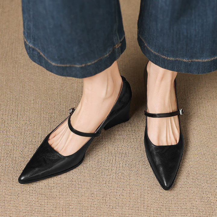 Orvia Genuine Leather Heels