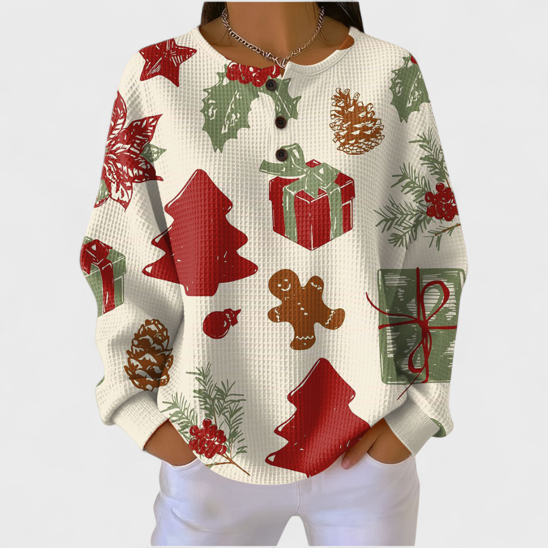Colorful Women's Patterned Hoodie