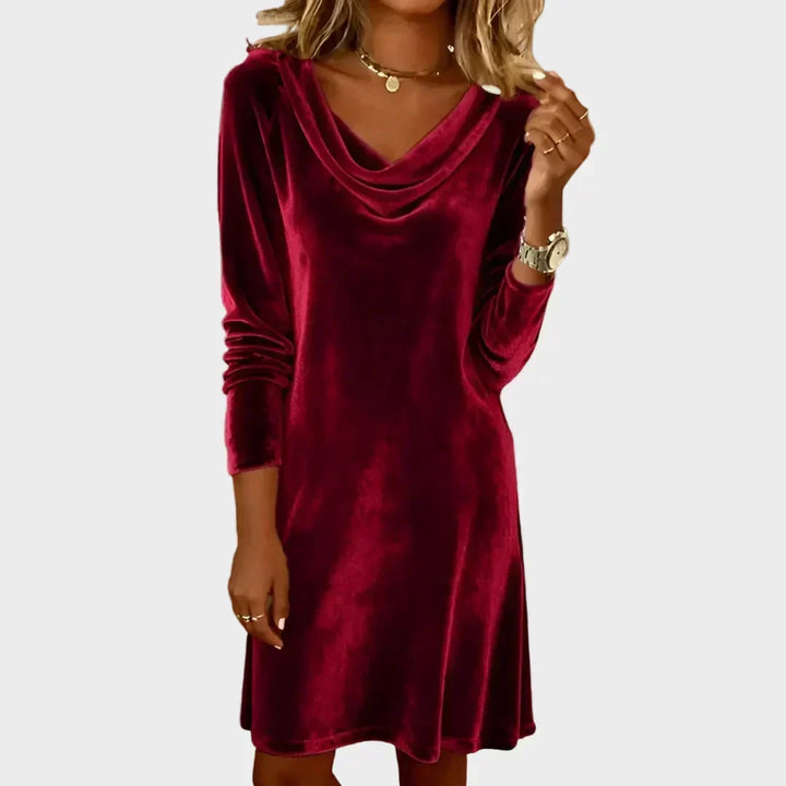 Xenia - Luxurious Velvet Grace Dress