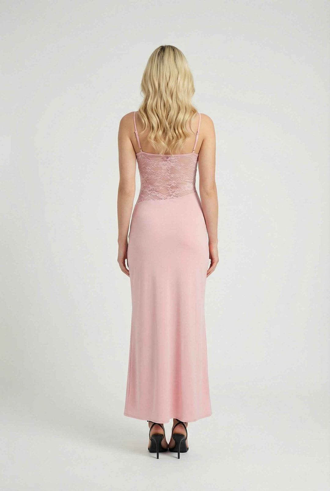 Nina | Sleeveless Pink Romantic Maxi Dress