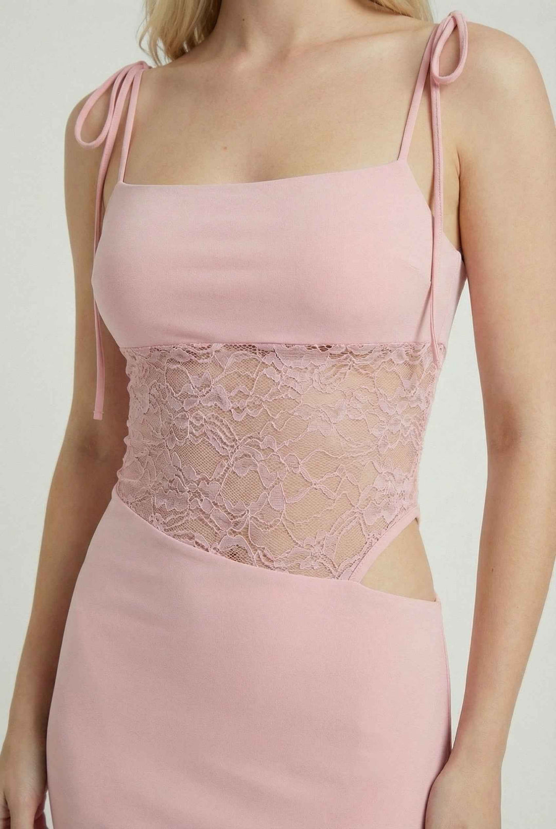 Nina | Sleeveless Pink Romantic Maxi Dress