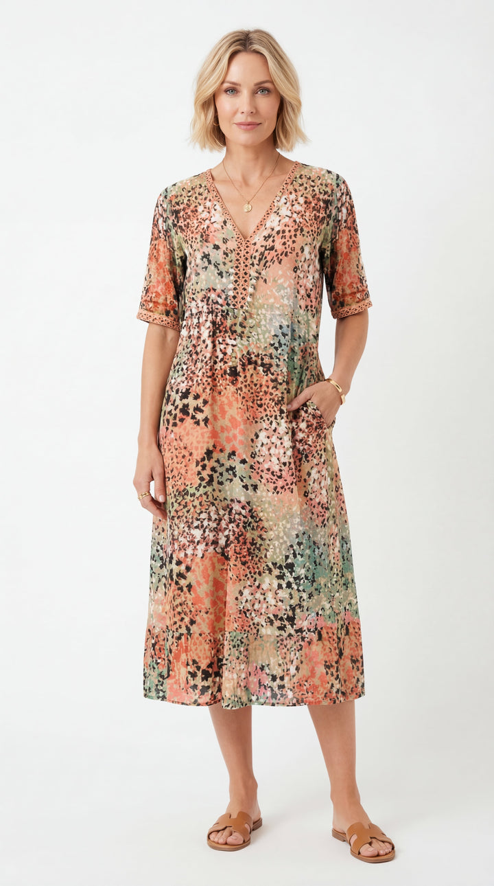 Lina | Airy Dress with V Neckline