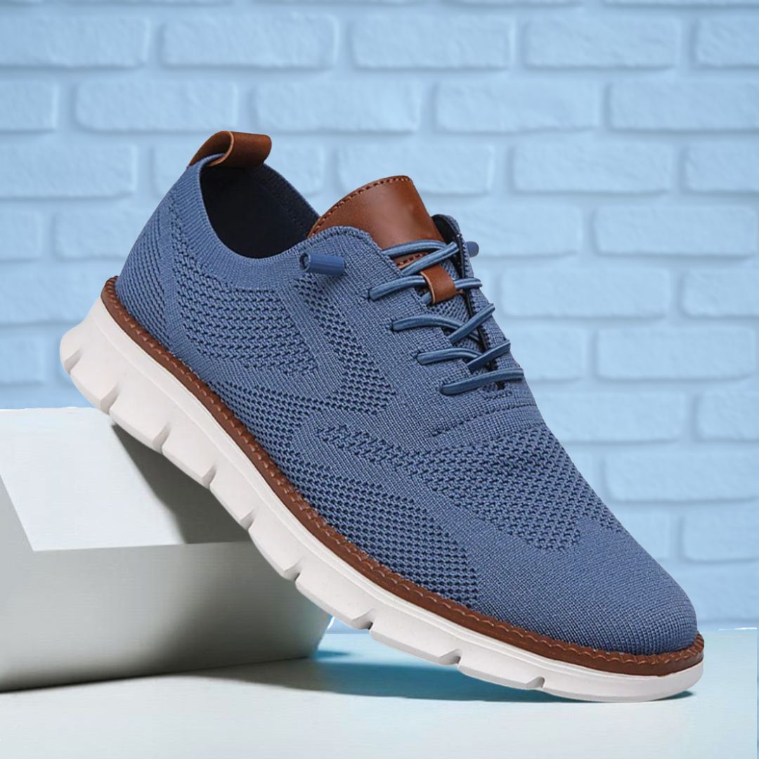 Blue-White Ultra-Comfort Breathable Sneakers