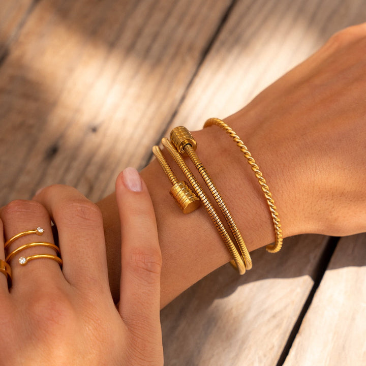 Gold Twister Bracelet
