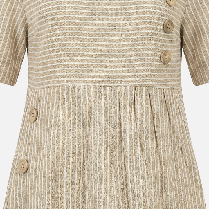 Carmen | Breezy Midi Dress Featuring Button Details