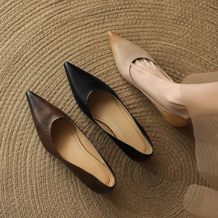 Avine Genuine Leather Flats