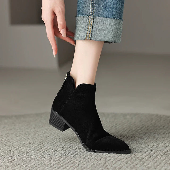 Farah Genuine Leather Ankle Boots