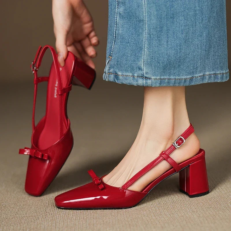 Authentic Leather Melani Heels