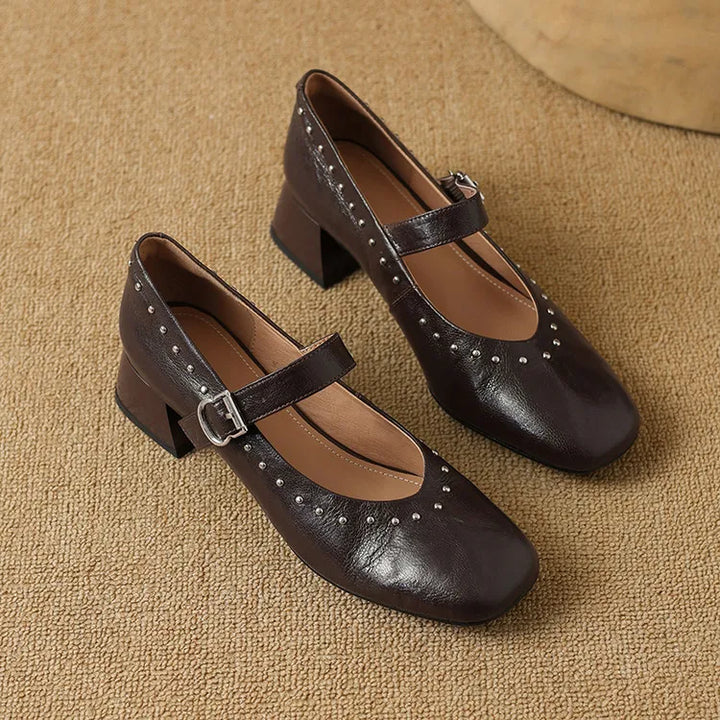 Authentic Leather Court Shoes Elour