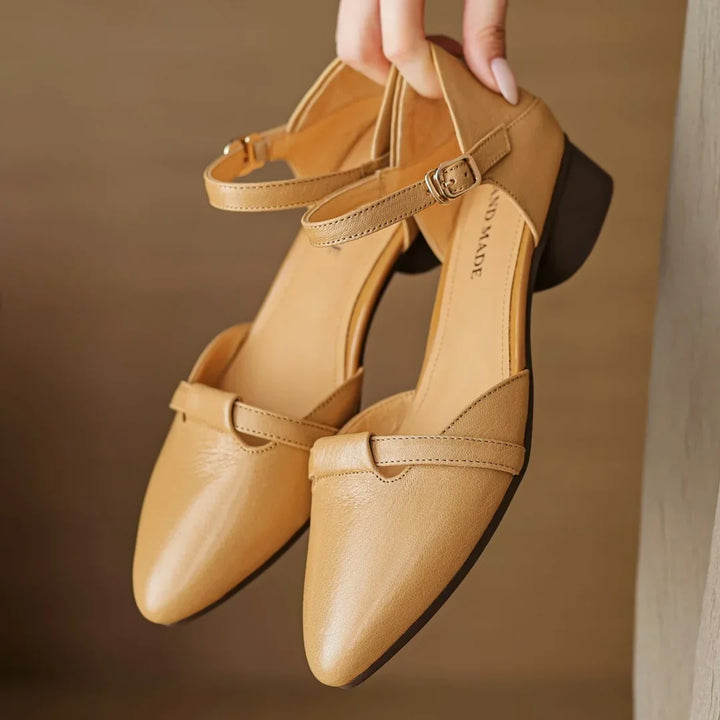 Authentic Leather Heels Laney
