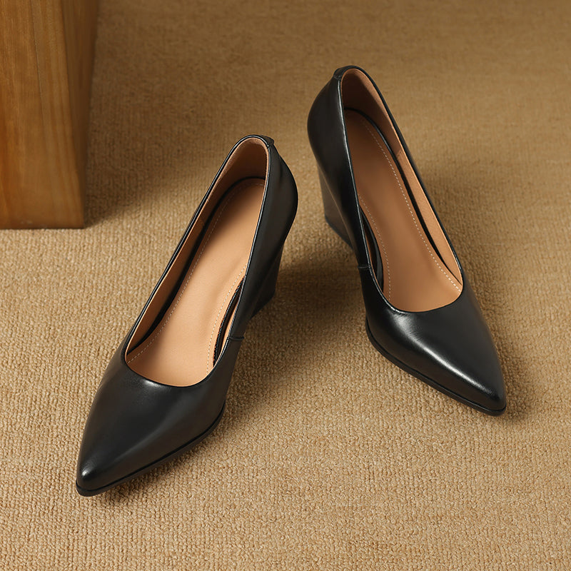 Genuine Leather Nora Heels