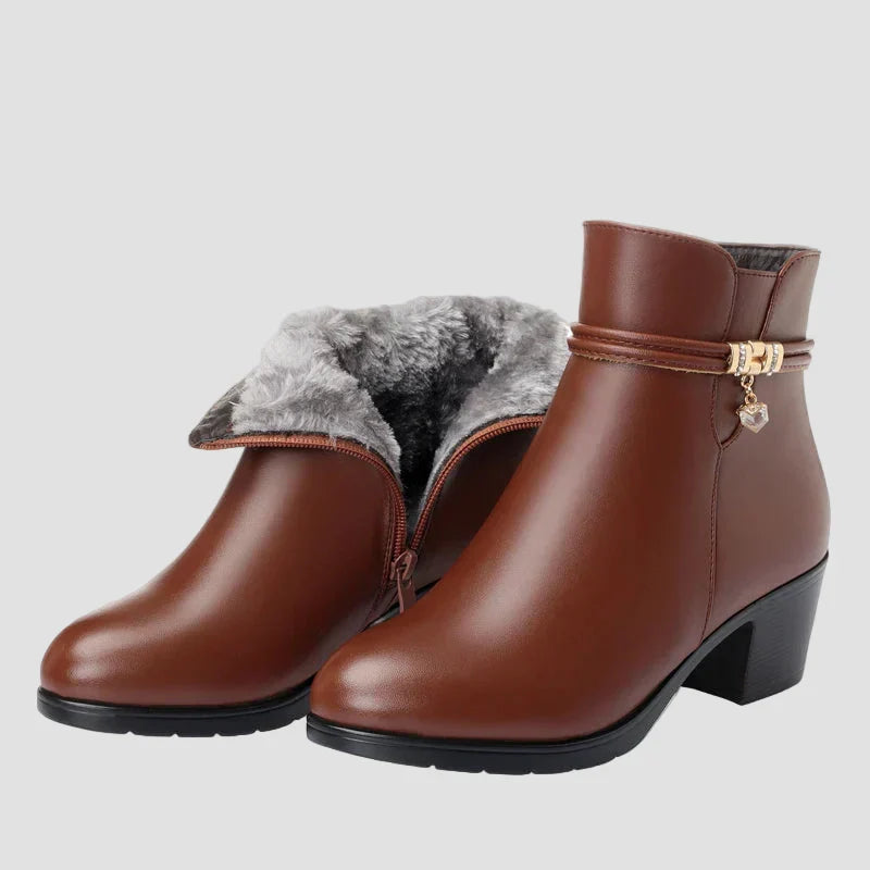 Frederica - Elegant Winter Boots with Zip