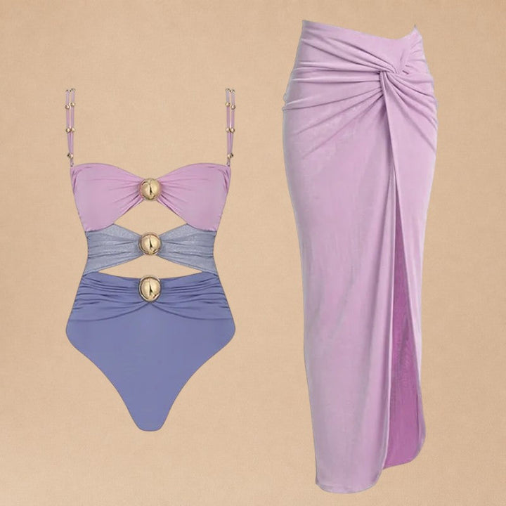 Raiz – Beach Twin Set with Satin Skirt