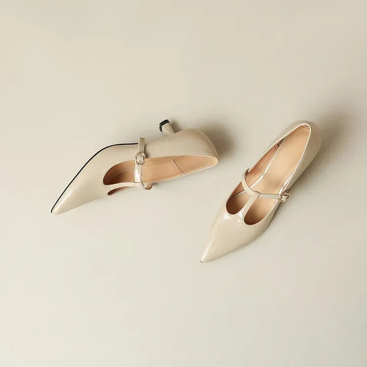 Authentic Leather Heels Ileen