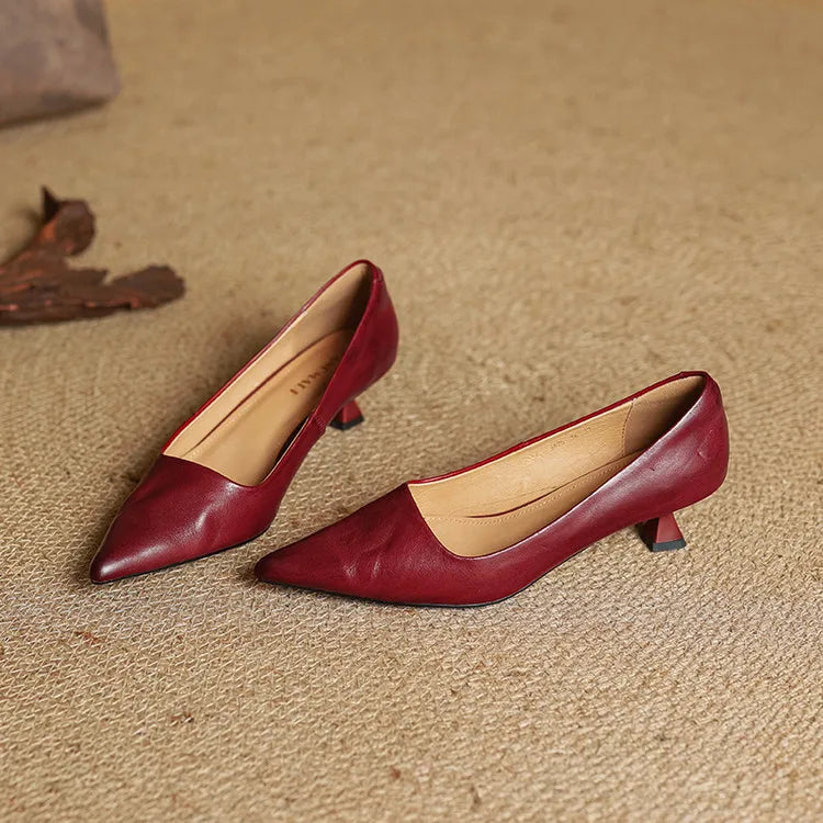 Genuine Leather Heels