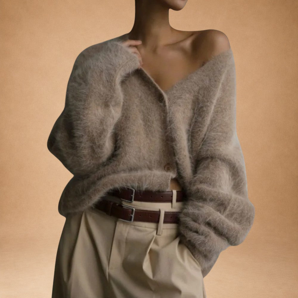 Luna - Controlled Cardigan in Cashmere