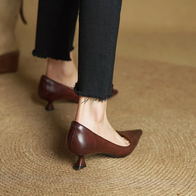 Genuine Leather Heels