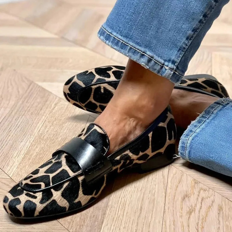 Leopard Patterned Moccasins