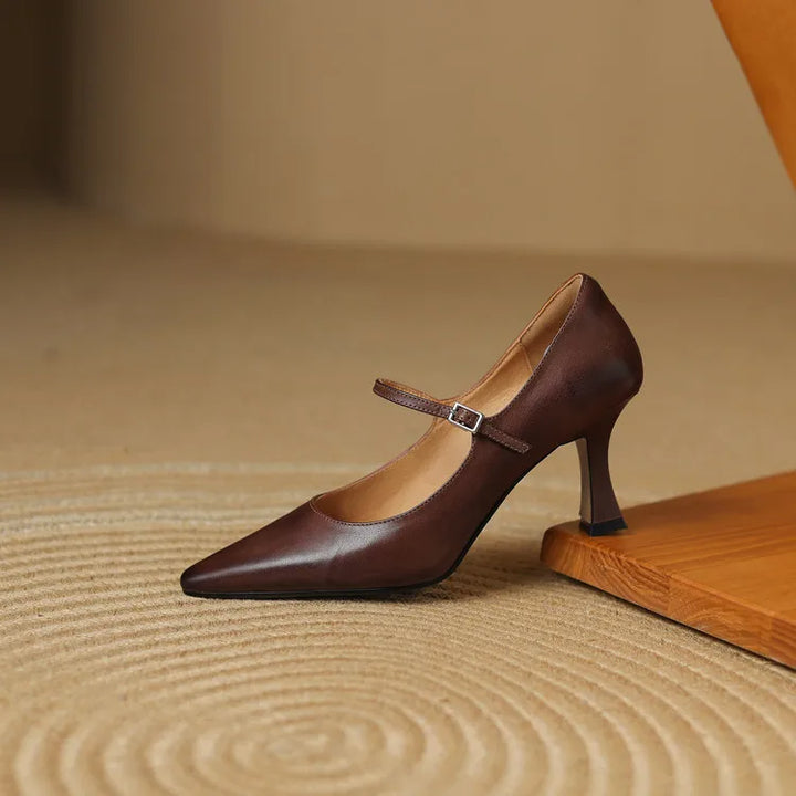Authentic Leather Heels Samara