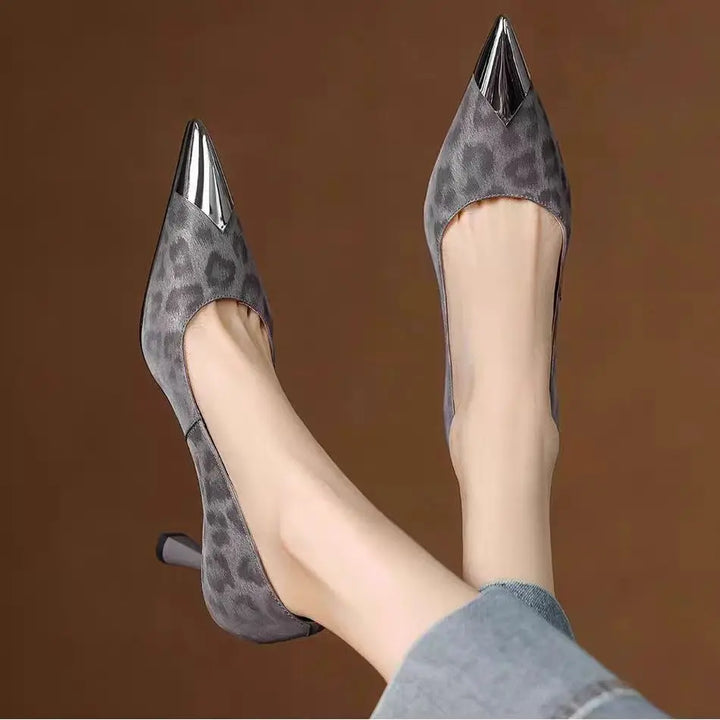 Authentic Leather Heels Livia