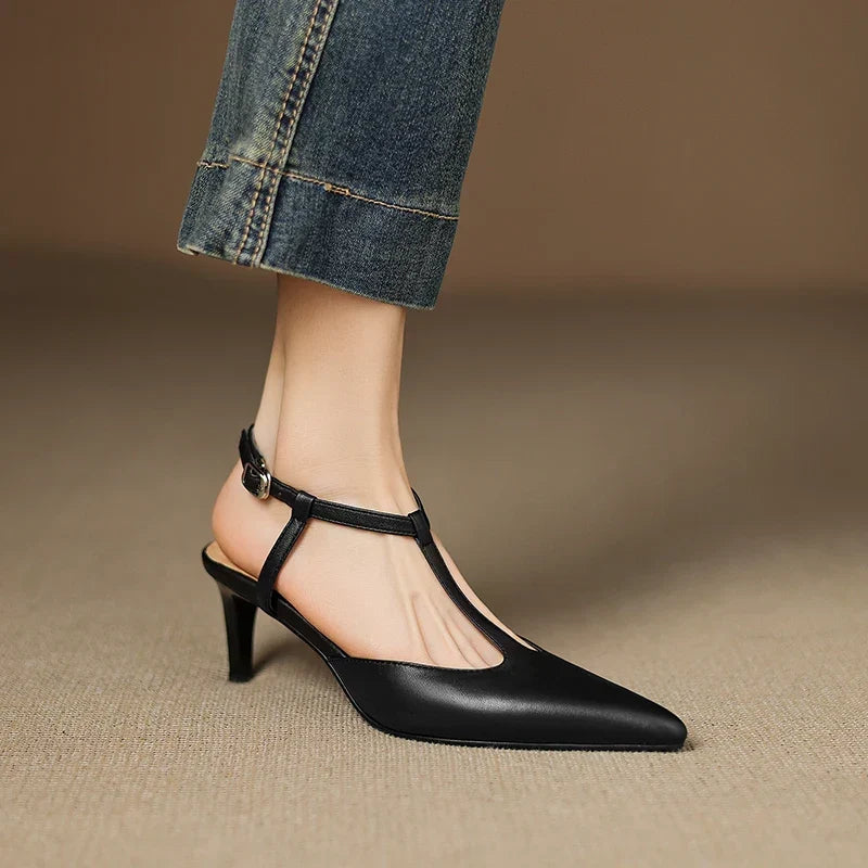 Authentic Leather Heels Serava