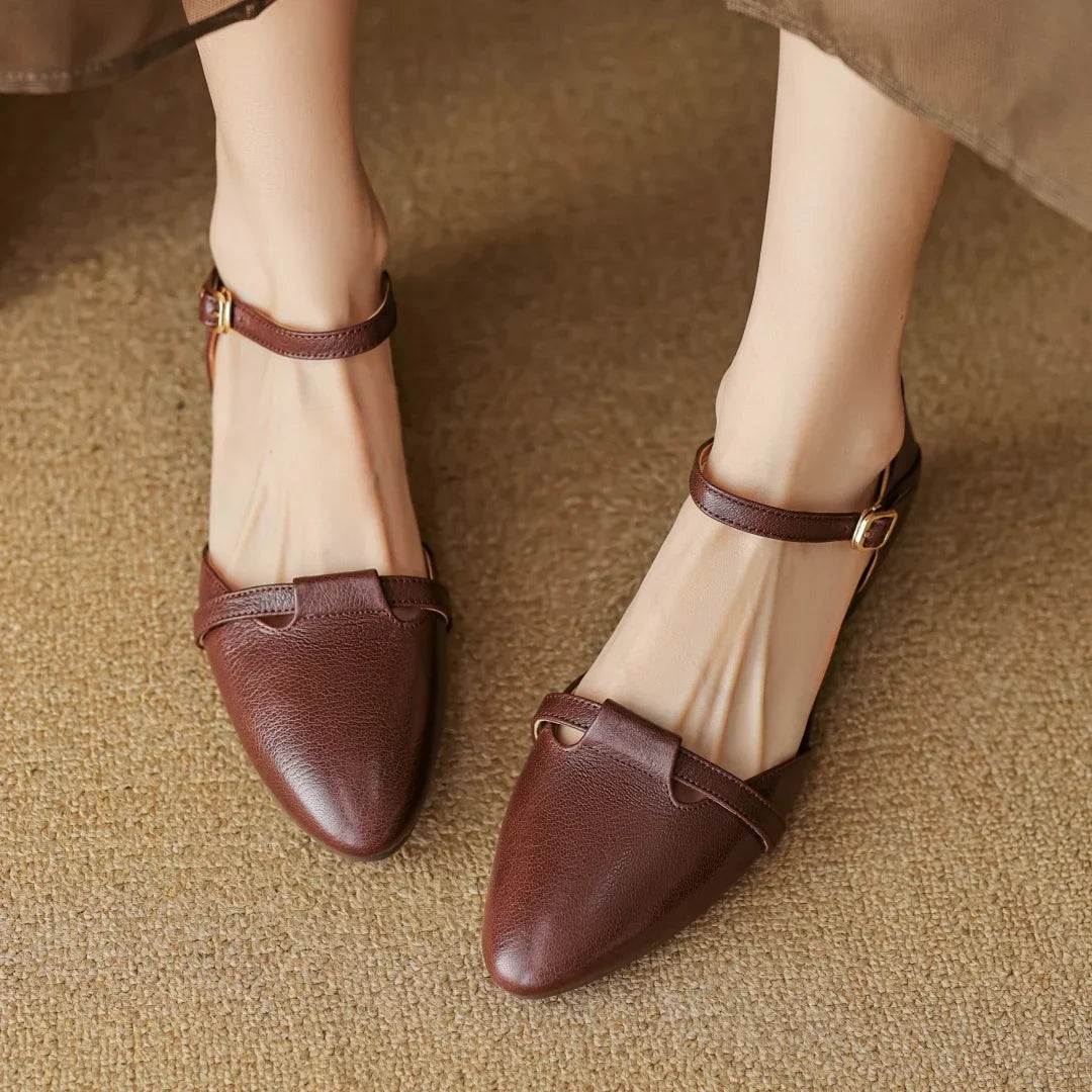 Authentic Leather Heels Laney