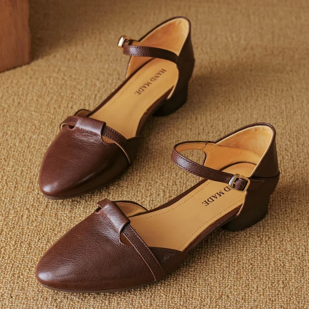 Authentic Leather Heels Laney