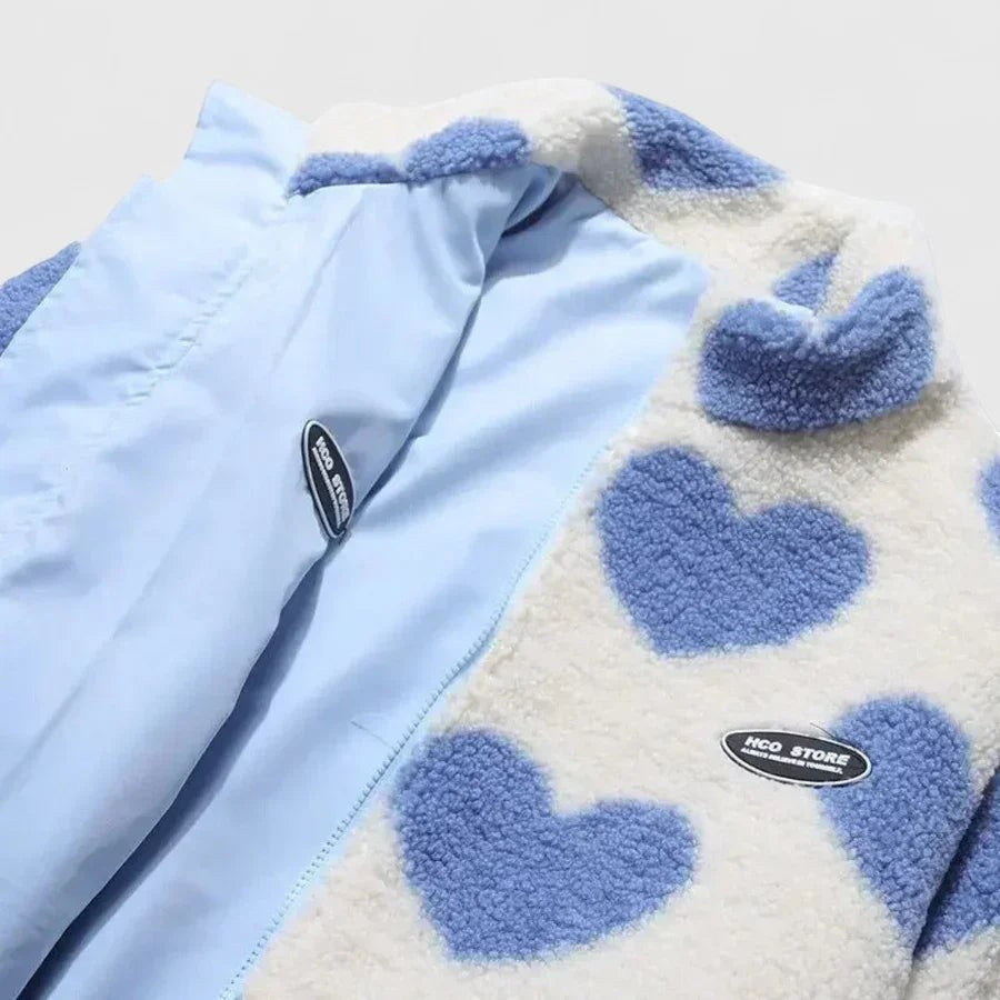 Aphroxyli - Warm Reversible Jacket with Soft Texture and Modern Style