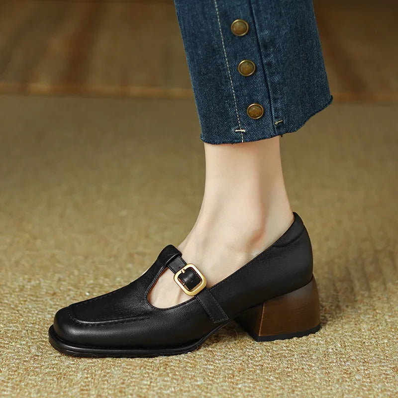 Emilia – Vintage Style T-Steg Shoes