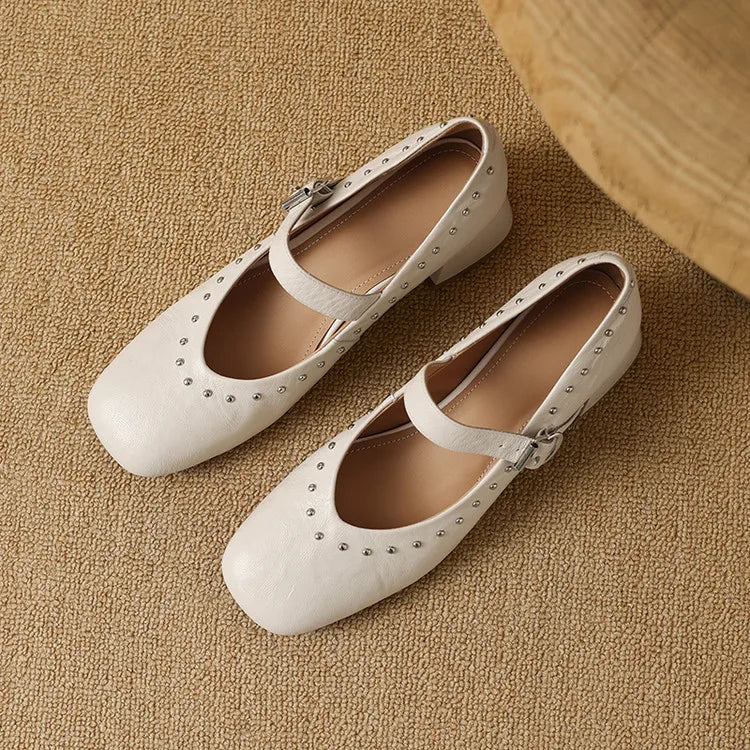 Elour Genuine Leather Heels