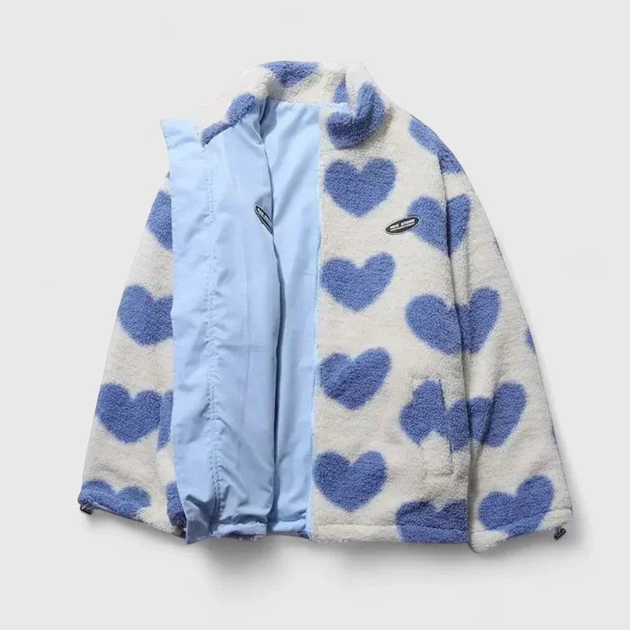 Aphroxyli - Warm Reversible Jacket with Soft Texture and Modern Style