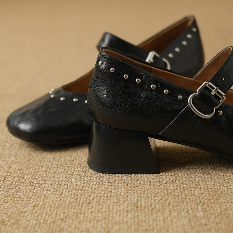 Elour Genuine Leather Heels