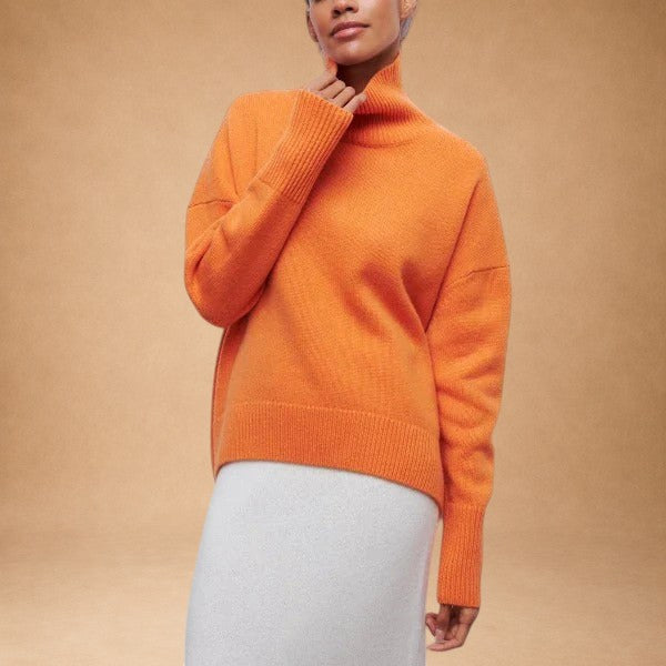 Katrielle - Comfortable High Neck Sweater