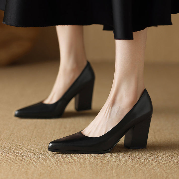Genuine Leather Nora Heels