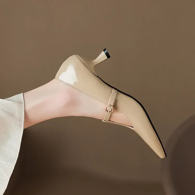 Authentic Leather Heels Ileen
