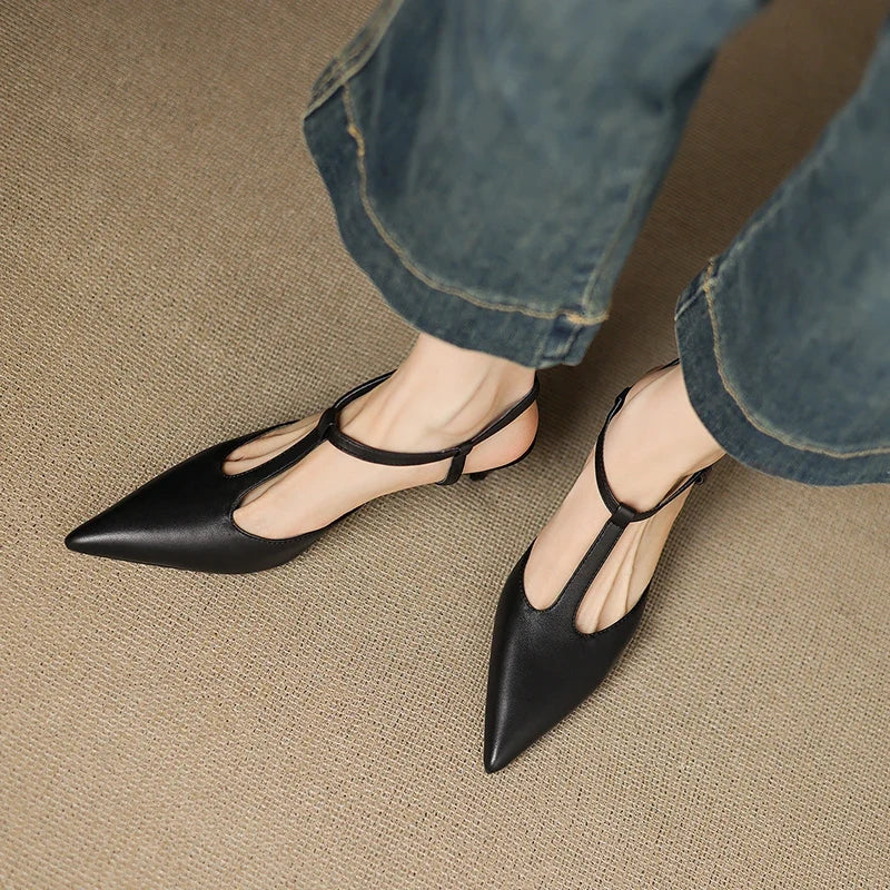 Authentic Leather Heels Serava