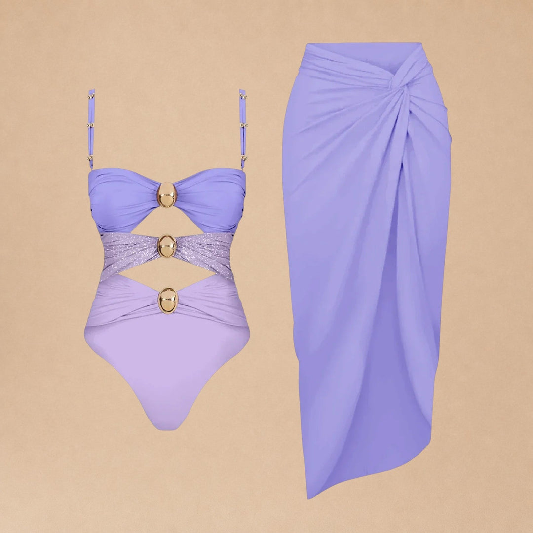 Raiz – Beach Twin Set with Satin Skirt