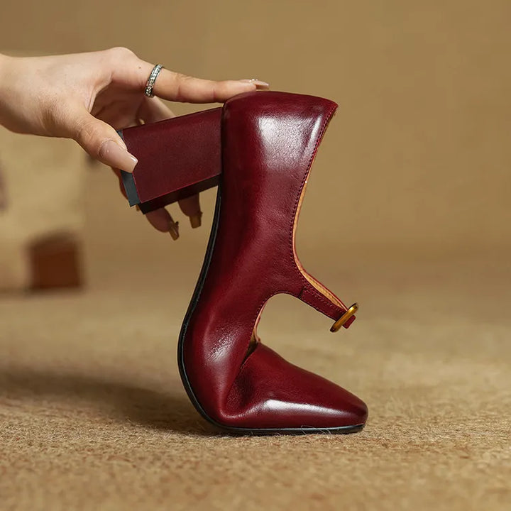 Authentic Leather Heels Luisa