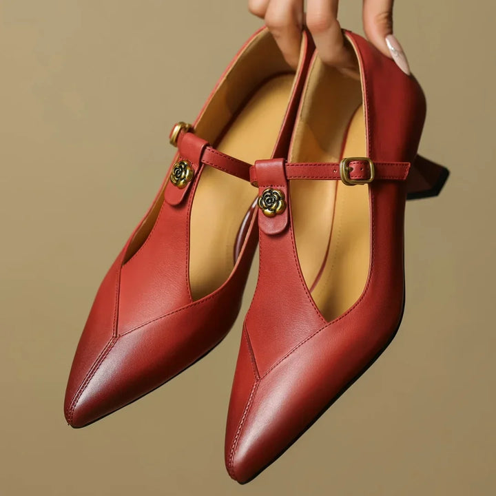Leather Kitten Heels Maren