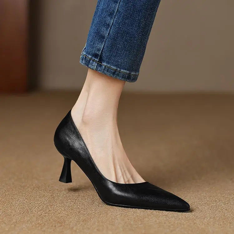 Avero Genuine Leather Heels