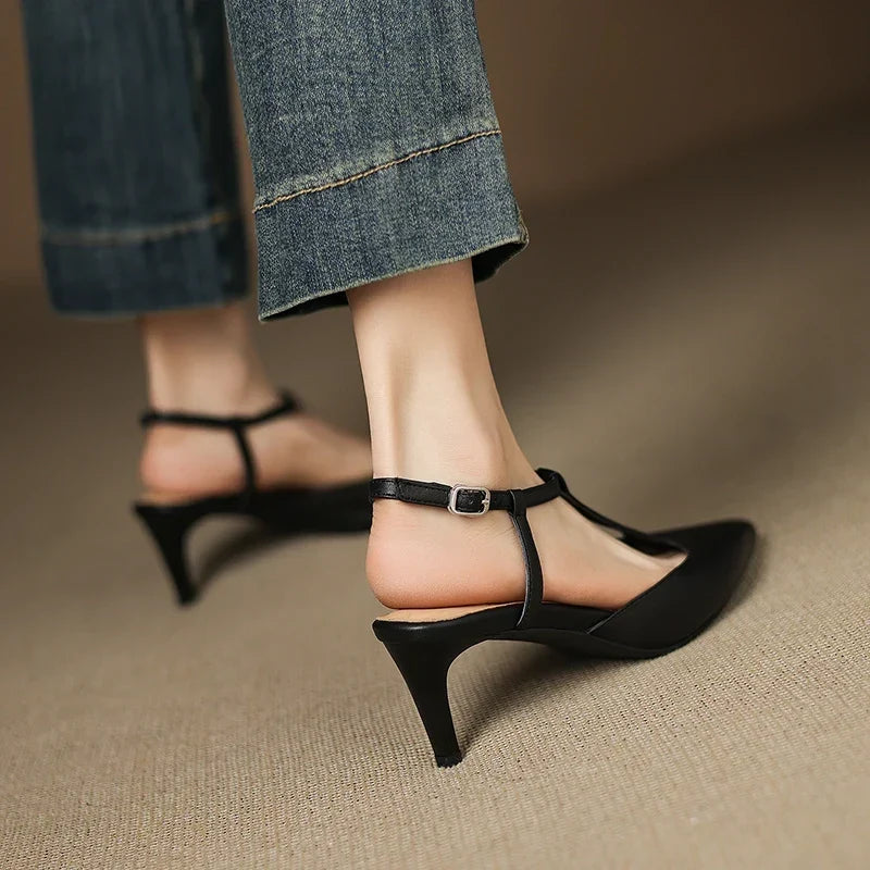 Authentic Leather Heels Serava