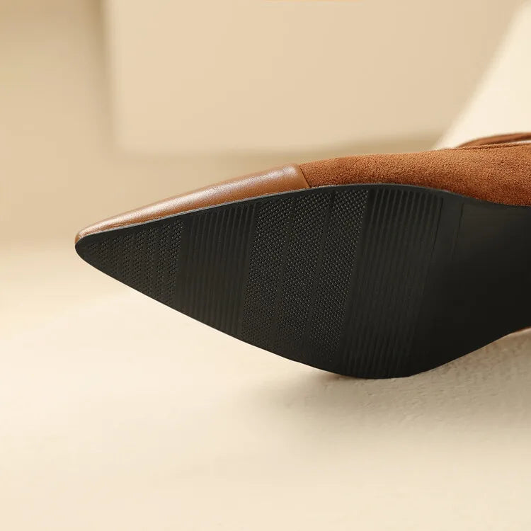 Vistra Leather Court Shoes