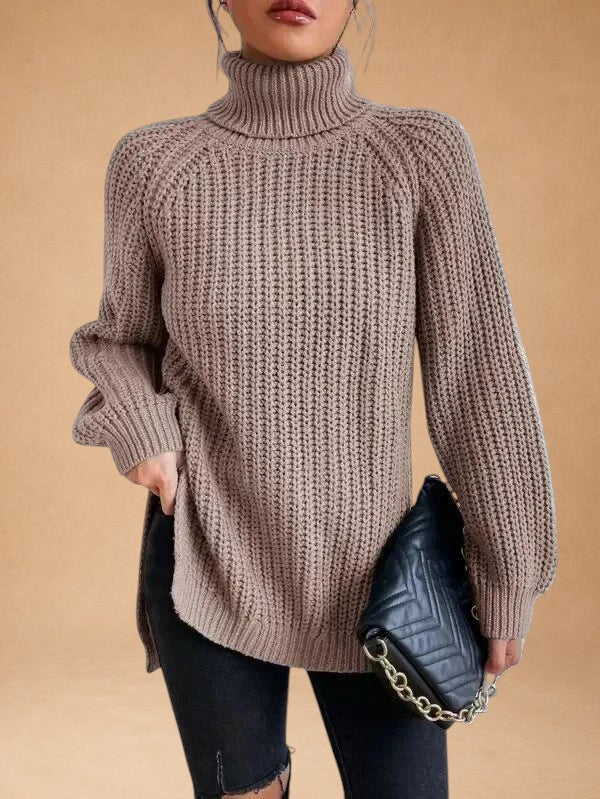 Maria - Warm and Loose Sweater with Collar