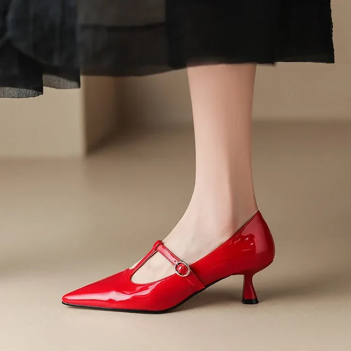 Authentic Leather Heels Ileen