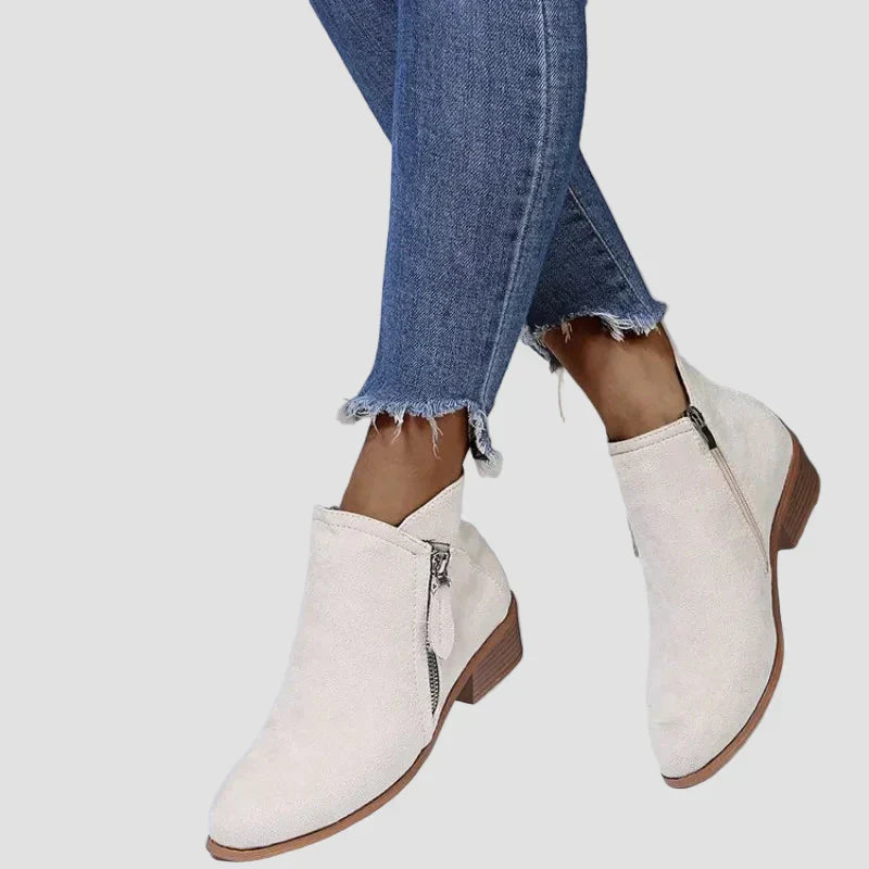 Premium Orthopaedic Leather Heeled Boots for Winter